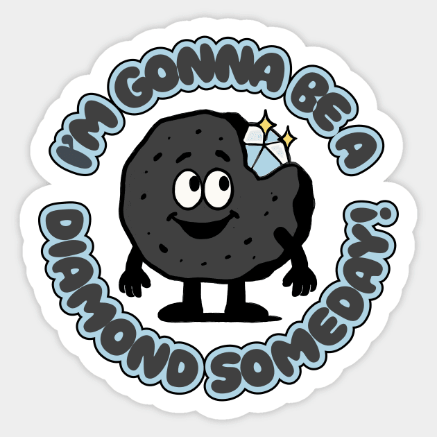 Old Chunk of Coal Sticker by rt-shirts